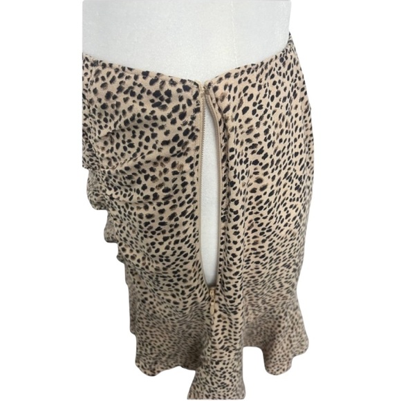 Abercrombie & Fitch Ruched Cheetah Print Skirt - Size Small - Picture 7 of 13